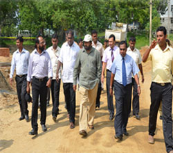 Observation of Seventh Deyata Kirula Exhibition area by Hon:Minister and Other Senior Officers